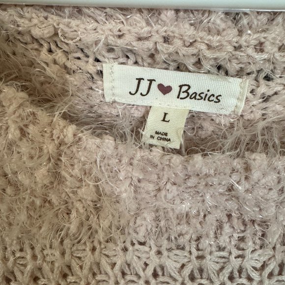 Soft Pink fuzzy sweater, size large. - Picture 1 of 2